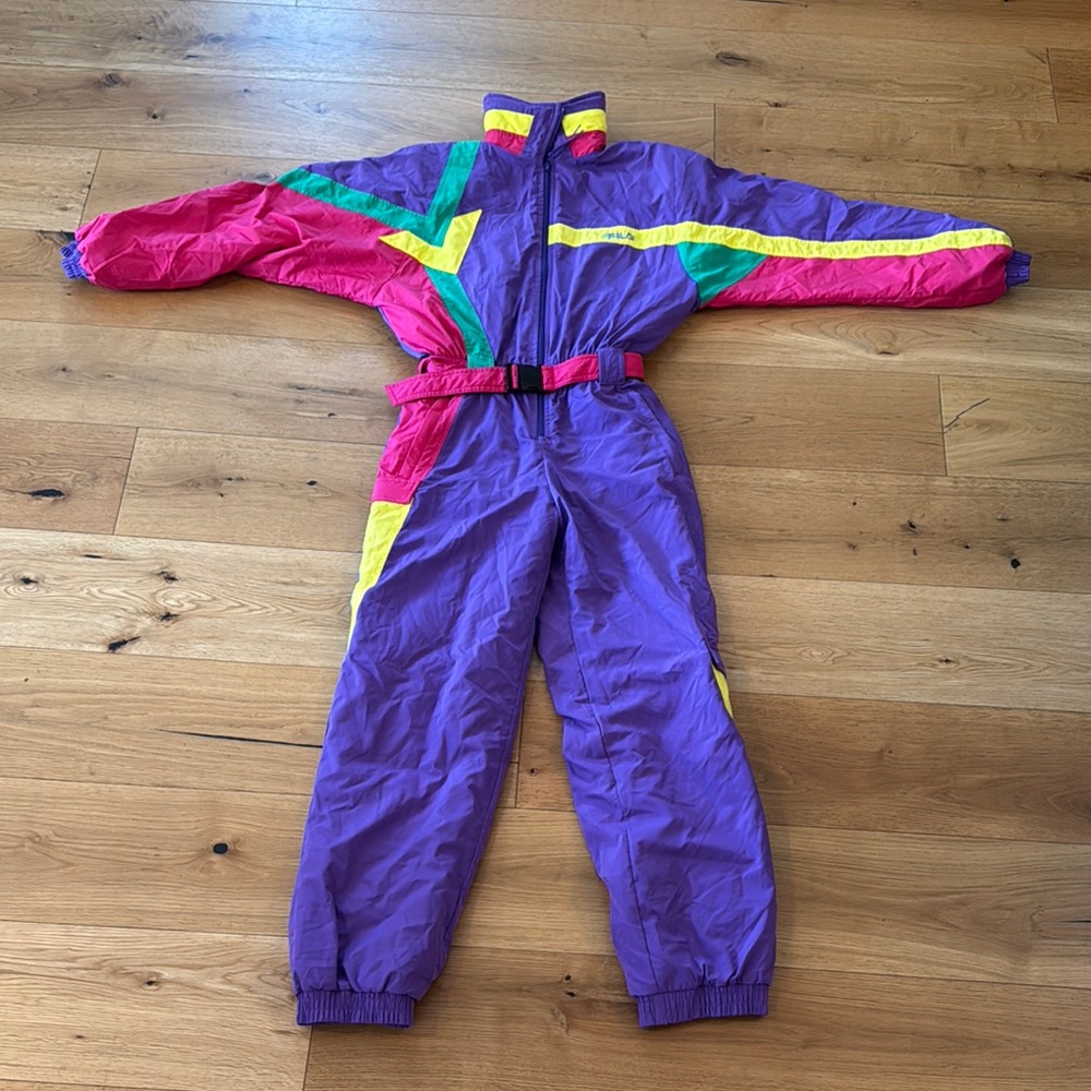 Vintage Fila Colorful Ski Suit